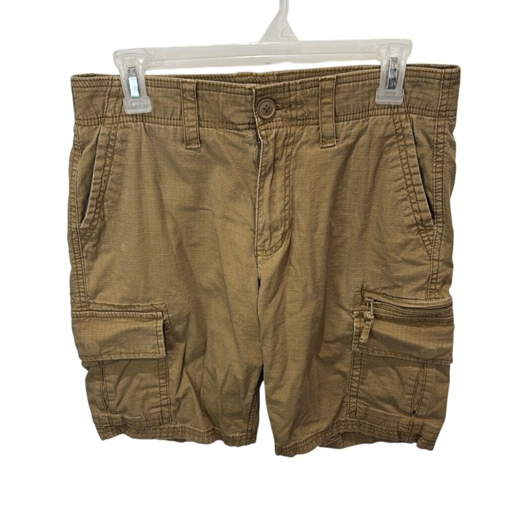 Sonoma Goods For Life Flexwear Mens Cargo Shorts Brown Ripstop‎ Size 29 Khaki